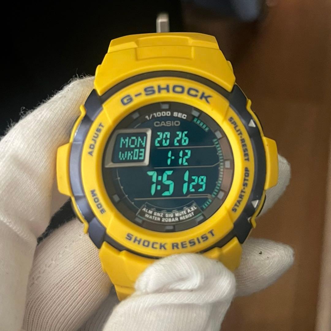 【 電池新品 】 G-7710RL イエロー 海外モデル 反転液晶