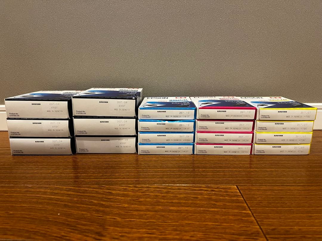 EPSON 純正インクカートリッジ4色×4個セット＋ブラック２個