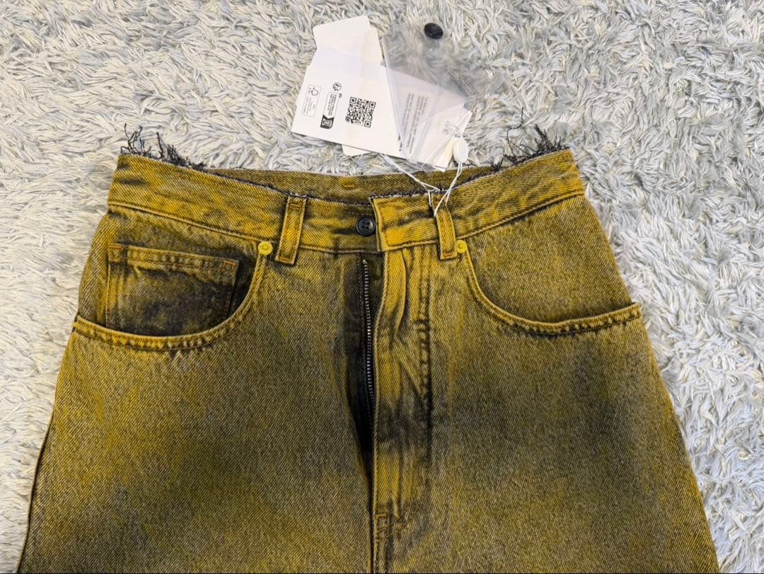 SALE‼️ MM6 マルジェラ PANTS デニム　バレルレッグ　ジーンズ　加工