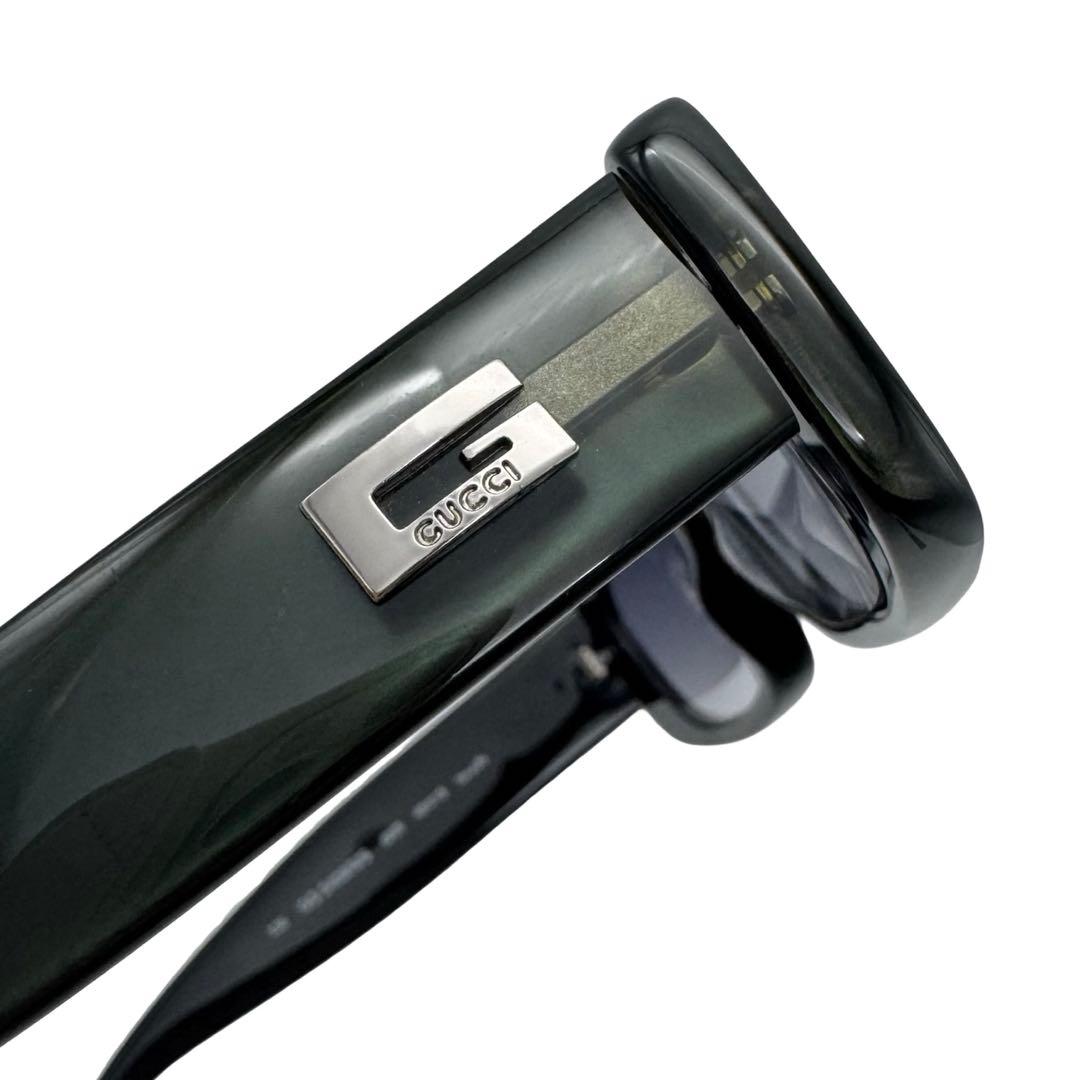 GUCCI グッチ サングラス 眼鏡 Gロゴ 深緑 スクエア メンズ レディース