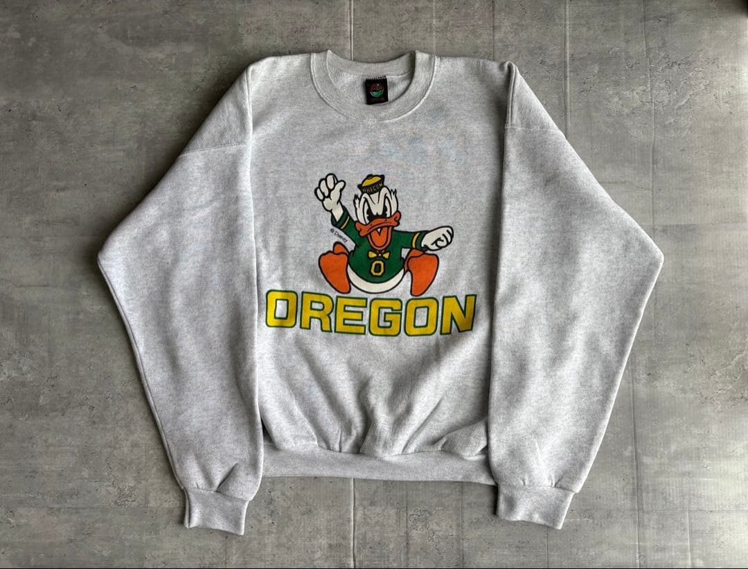 あ*あ様 80s USA製 OREGON Donald Duck sweat