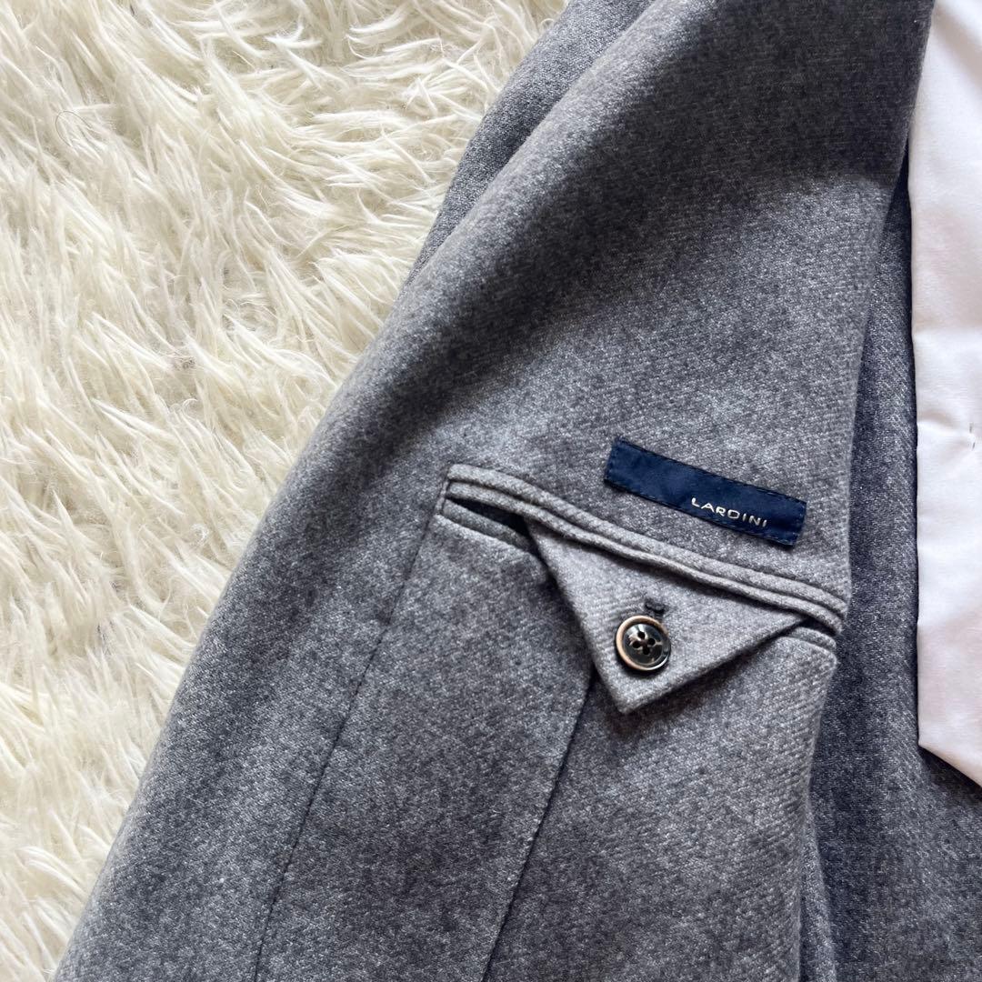<美品>LARDINI グレー ウール ジャケット サイズ46