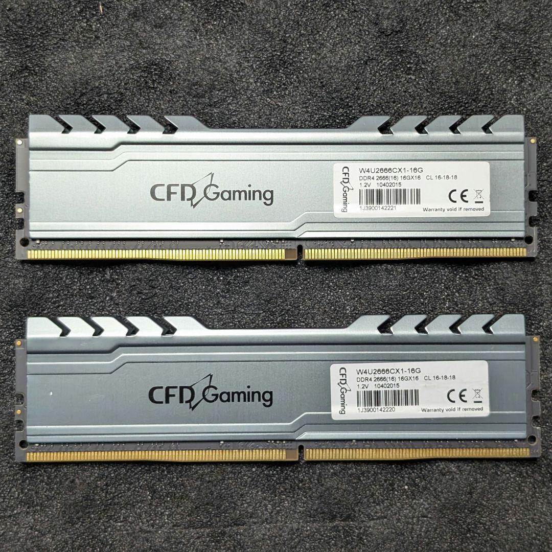 CFD Gaming DDR4 2400MHz 16GB メモリ 2枚 32GB