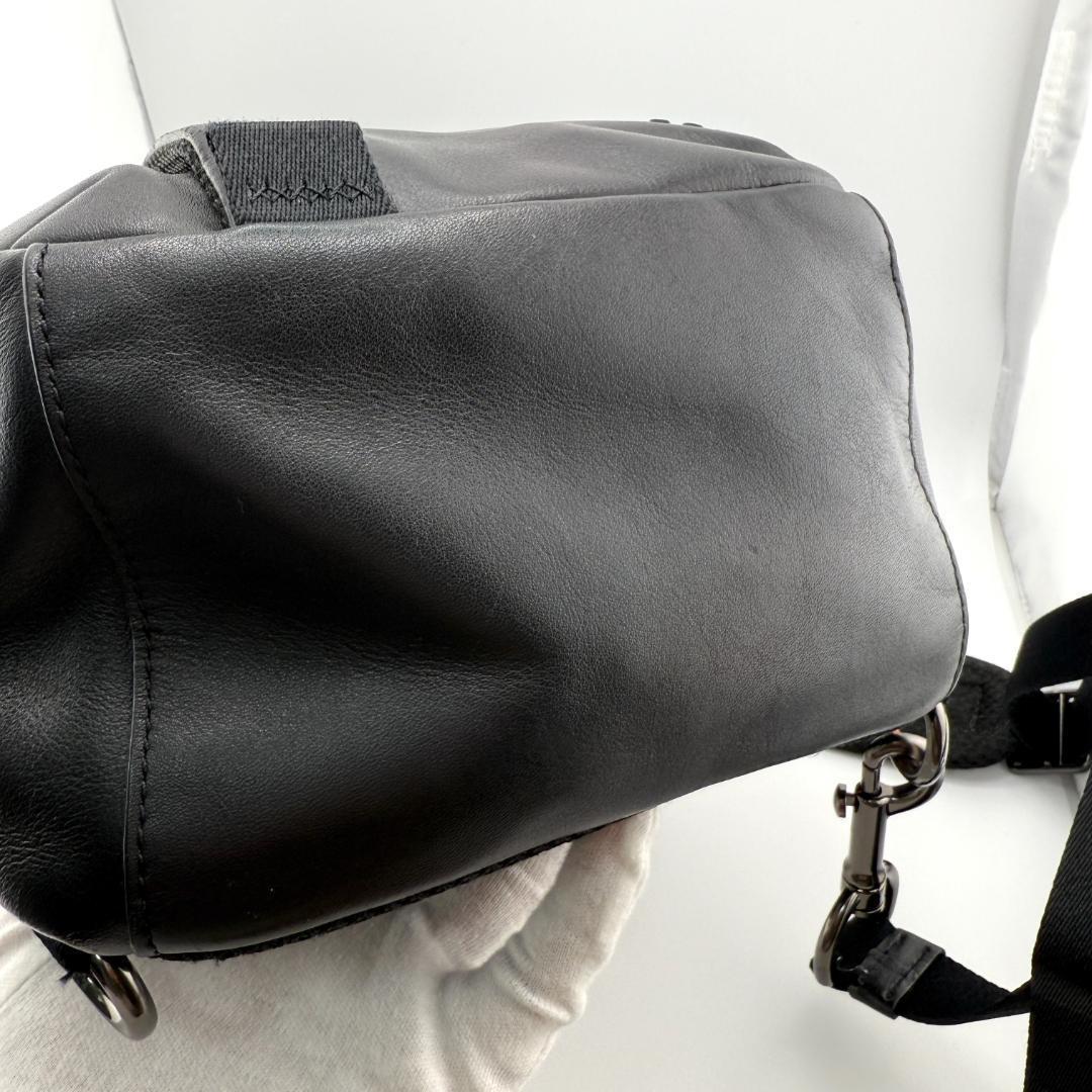 COACH コーチ　エッジ パック ボディバッグ　スムースカーフレザー