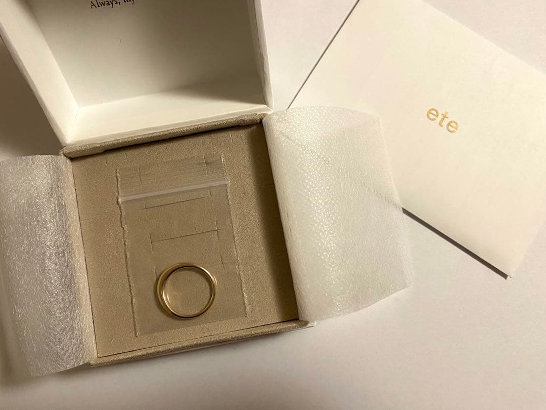 ete クレセントムーン リング 13号　ピンクゴールド