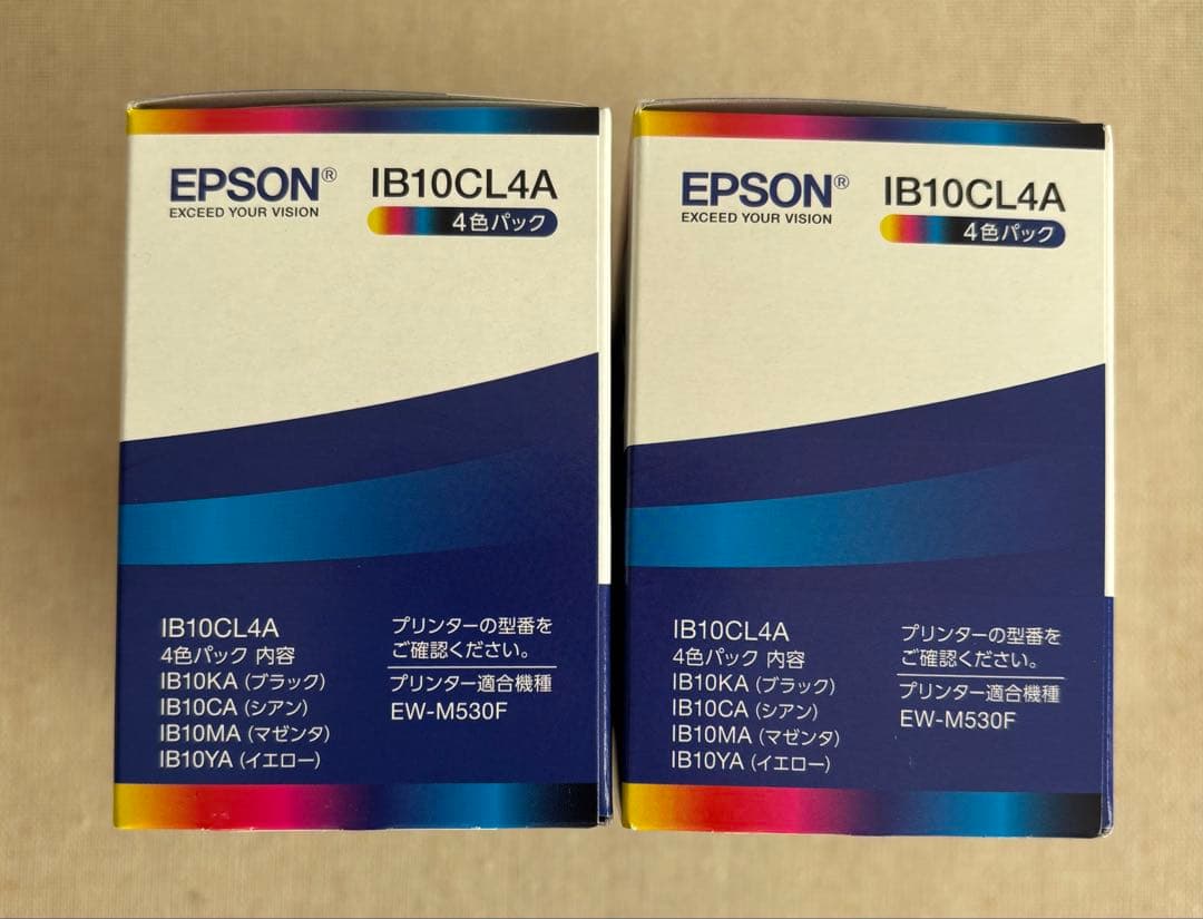 【新品】EPSON IB10CL4A インクカートリッジ 4色パック×2個