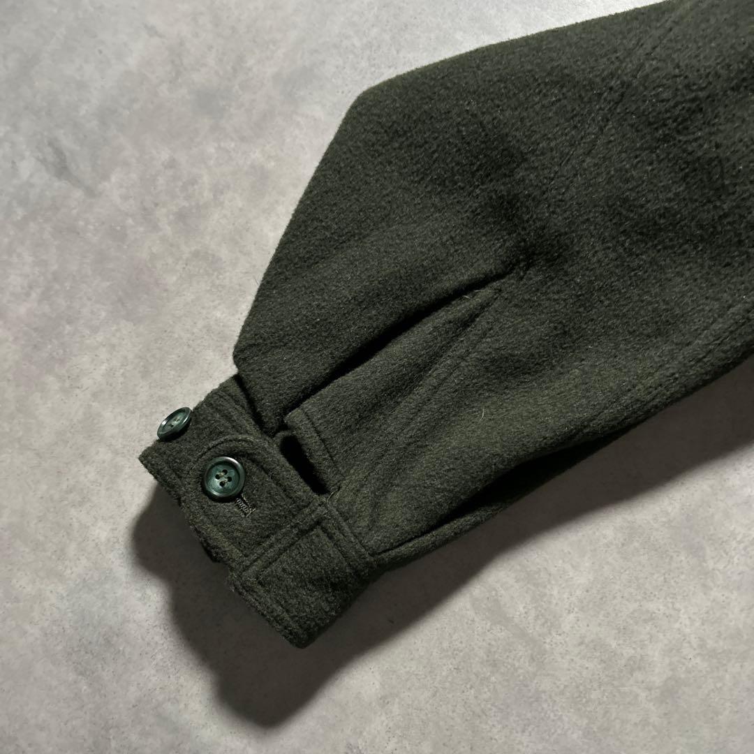 ダークグリーン ウール ジャケット 古着