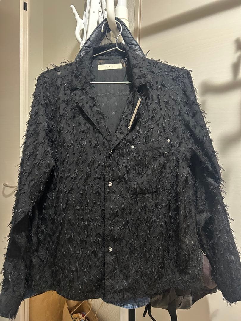 トップス jentlouis Fringe Open-Collar Shirt