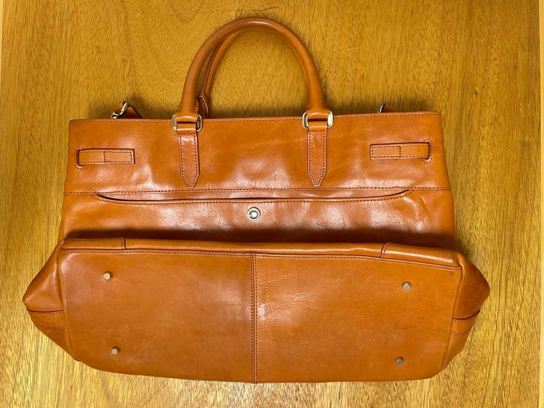 ブラウンレザー トートバッグ