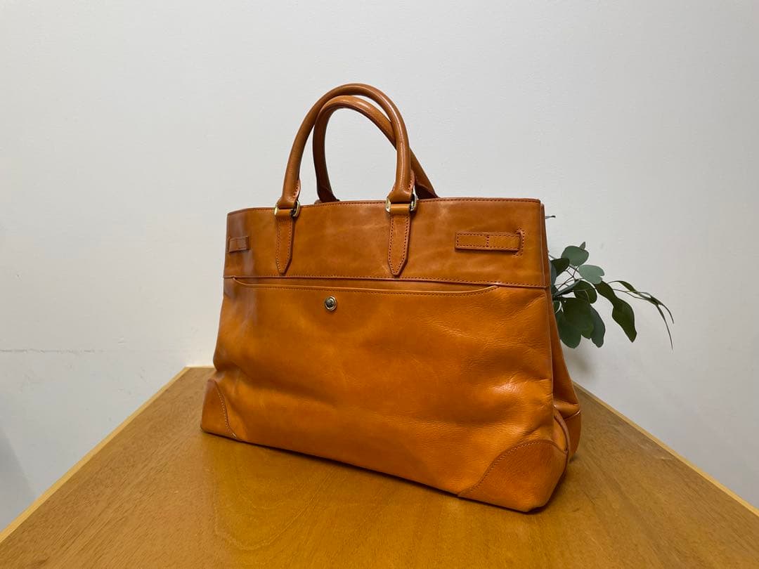 ブラウンレザー トートバッグ