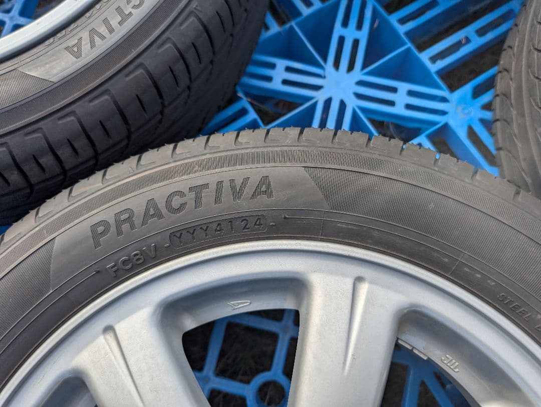 ②中古品 ダイハツタント2024製タイヤ付き純正ホイール4本セットの2本