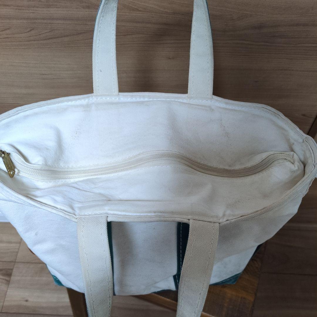 80s　USA製　エルエルビーン　トート　バック　ジップトップ　ジッパー　襤褸