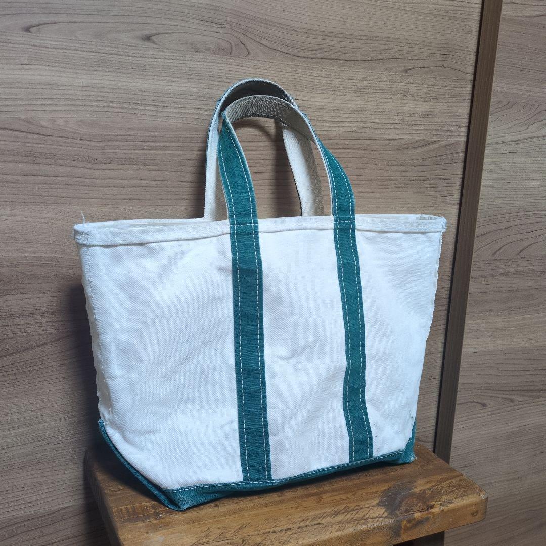 80s　USA製　エルエルビーン　トート　バック　ジップトップ　ジッパー　襤褸