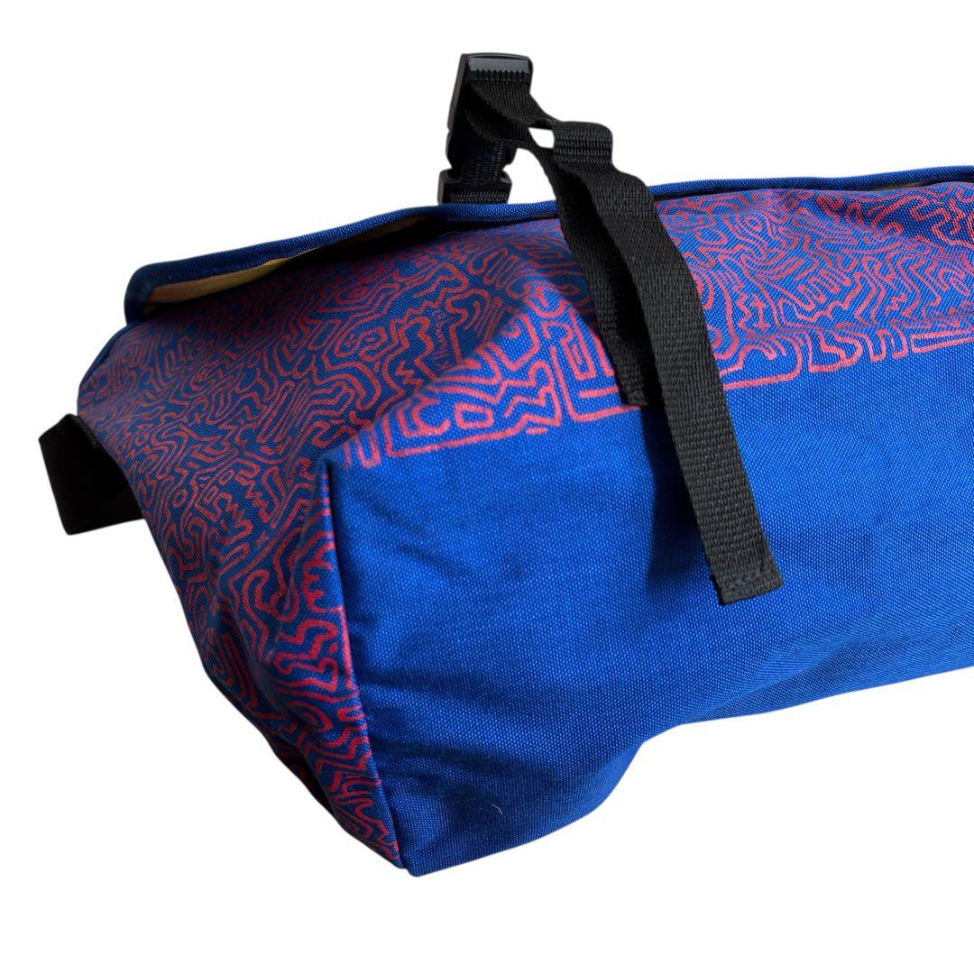 Keith Haring キースヘリング メッセンジャーバッグ ブルーショルダー