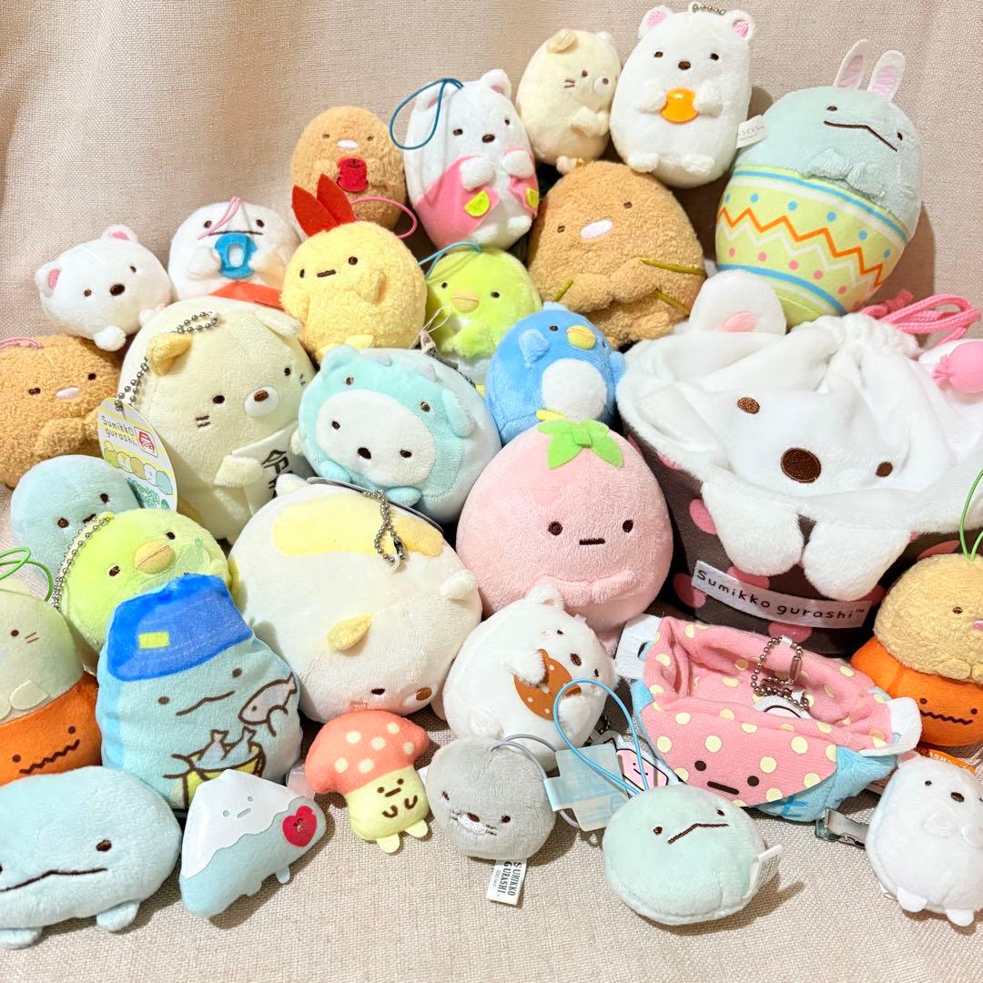 すみっコぐらし　ぬいぐるみ　キーホルダー　ストラップ　ポーチ　まとめ売り