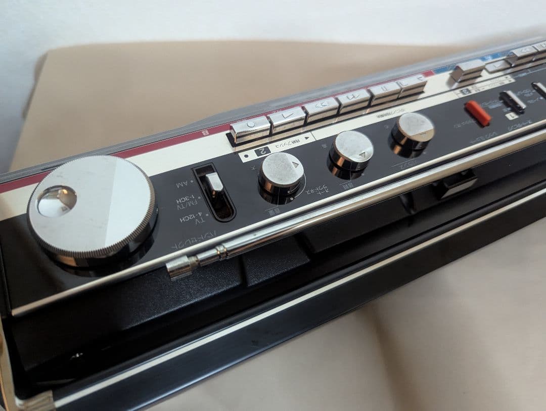 SANYO MR-WU4 MKⅢ ダブルラジカセ ブラック 昭和レトロ