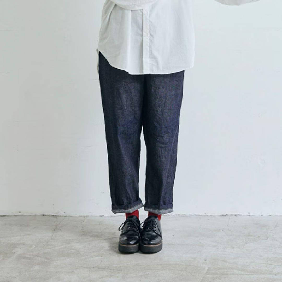 【新品未使用】NARU(ナル) 8ozムラデニムコージーパンツ インディゴ