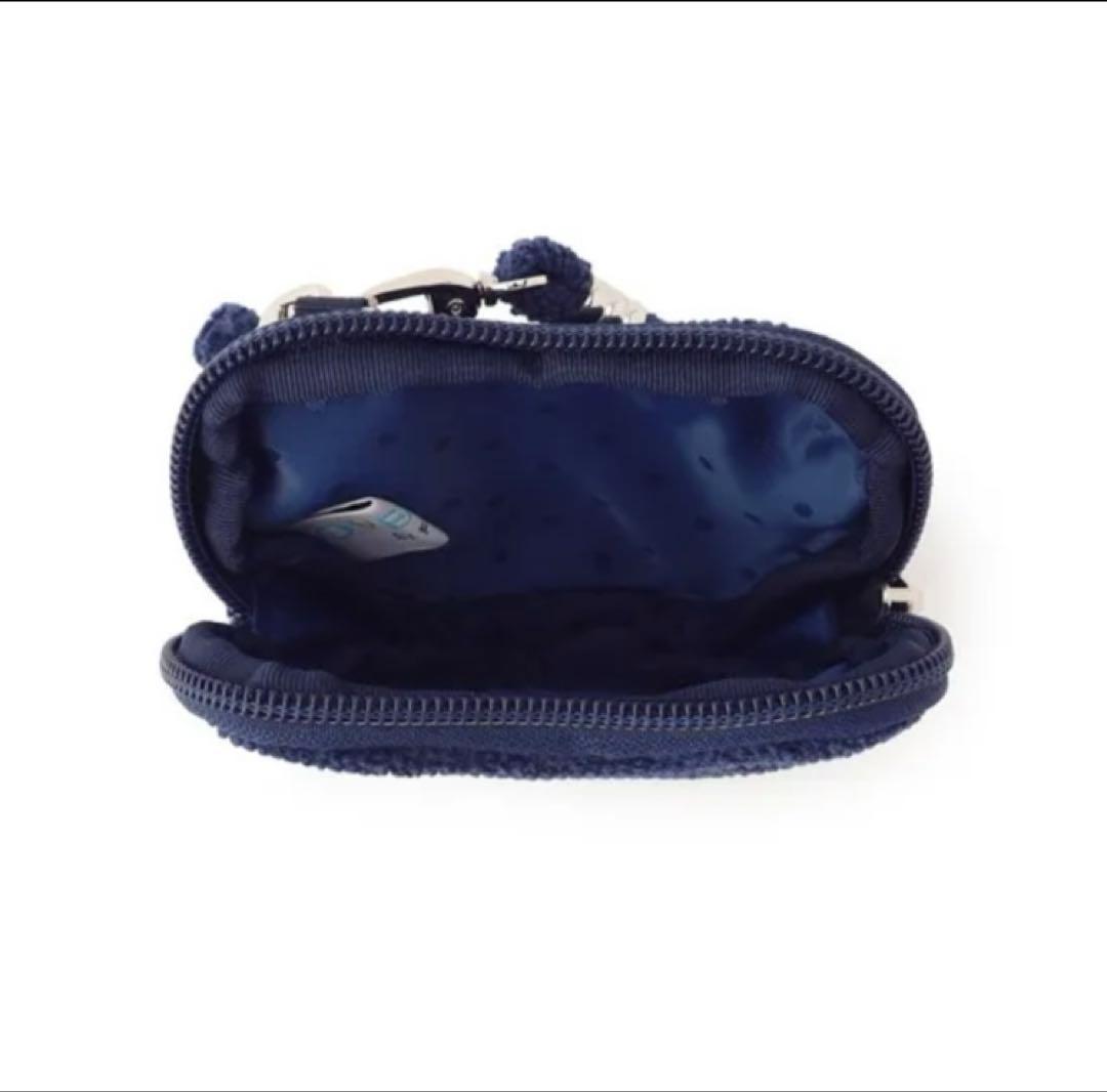 フェイラー　ラブラリーハート　ハート型ポーチ　ネイビー