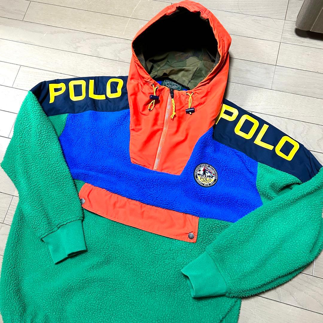 激レア ラルフローレン ポロカン アノラック パーカー stadium RL