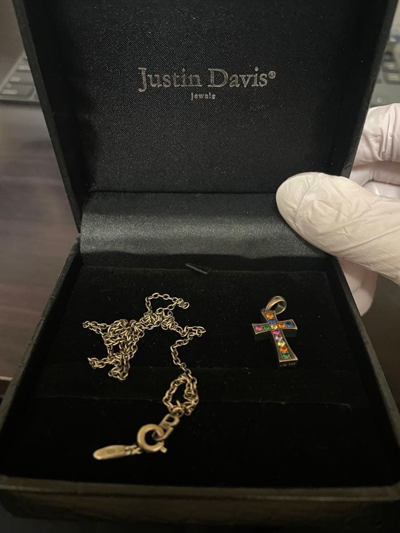 【訳あり】Justin Davis 清春 コラボ ネックレス 黒夢