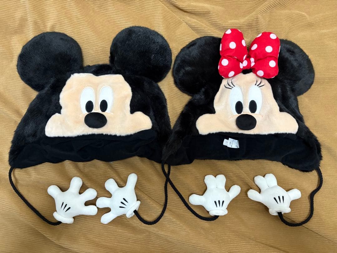 ミッキー＆ミニー 耳付き帽子 ファンキャップ ディズニー