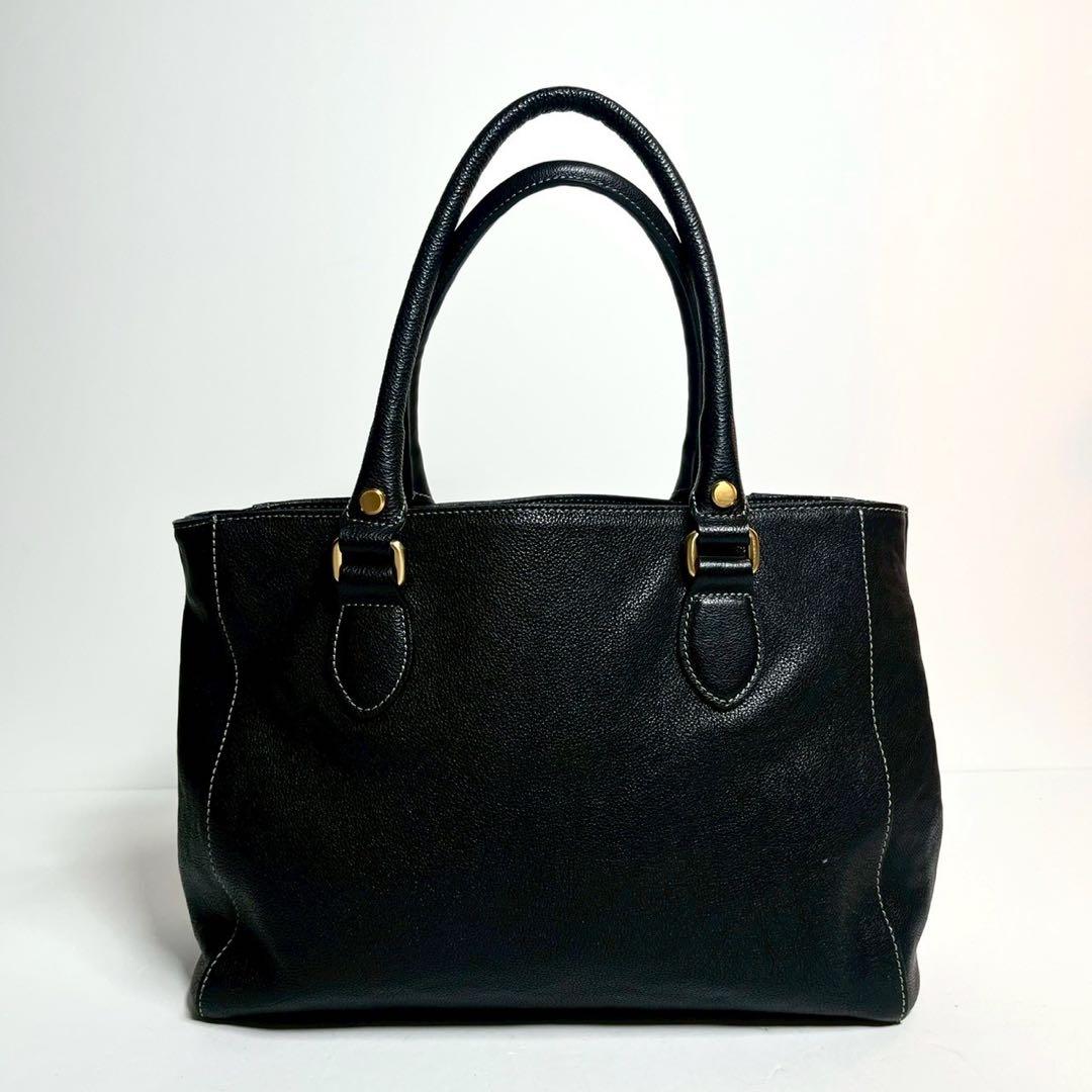 【未使用保管✨】土屋鞄 トートバッグ レザー 黒 A4収納可能　肩掛け