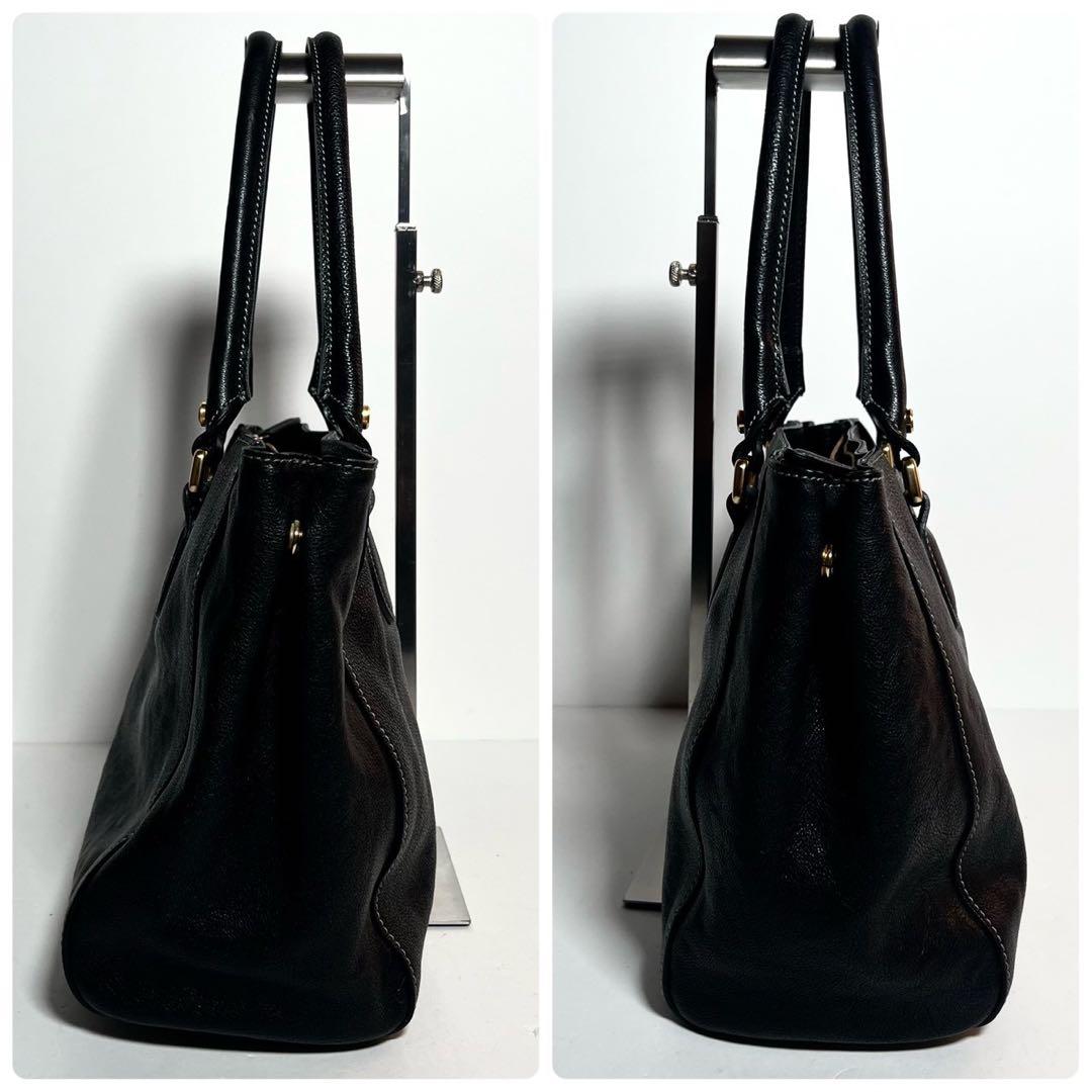 【未使用保管✨】土屋鞄 トートバッグ レザー 黒 A4収納可能　肩掛け