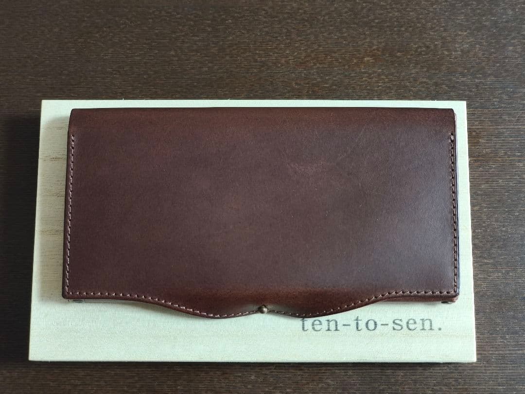 ten-to-sen usuha long 長財布　チョコ