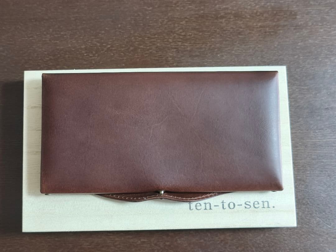 ten-to-sen usuha long 長財布　チョコ