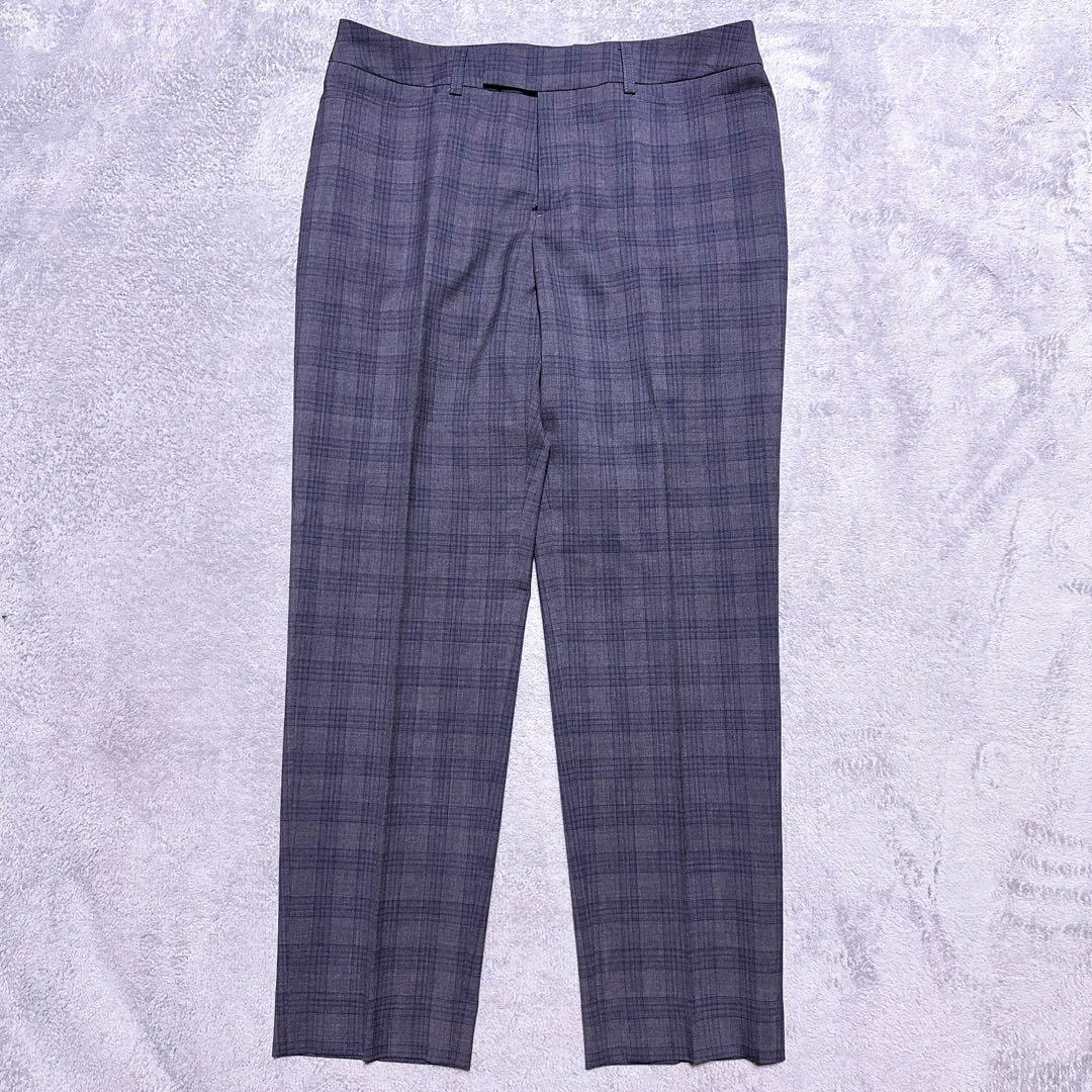 XL【未使用級】HILTON パンツスーツ グレンチェック ストレッチ