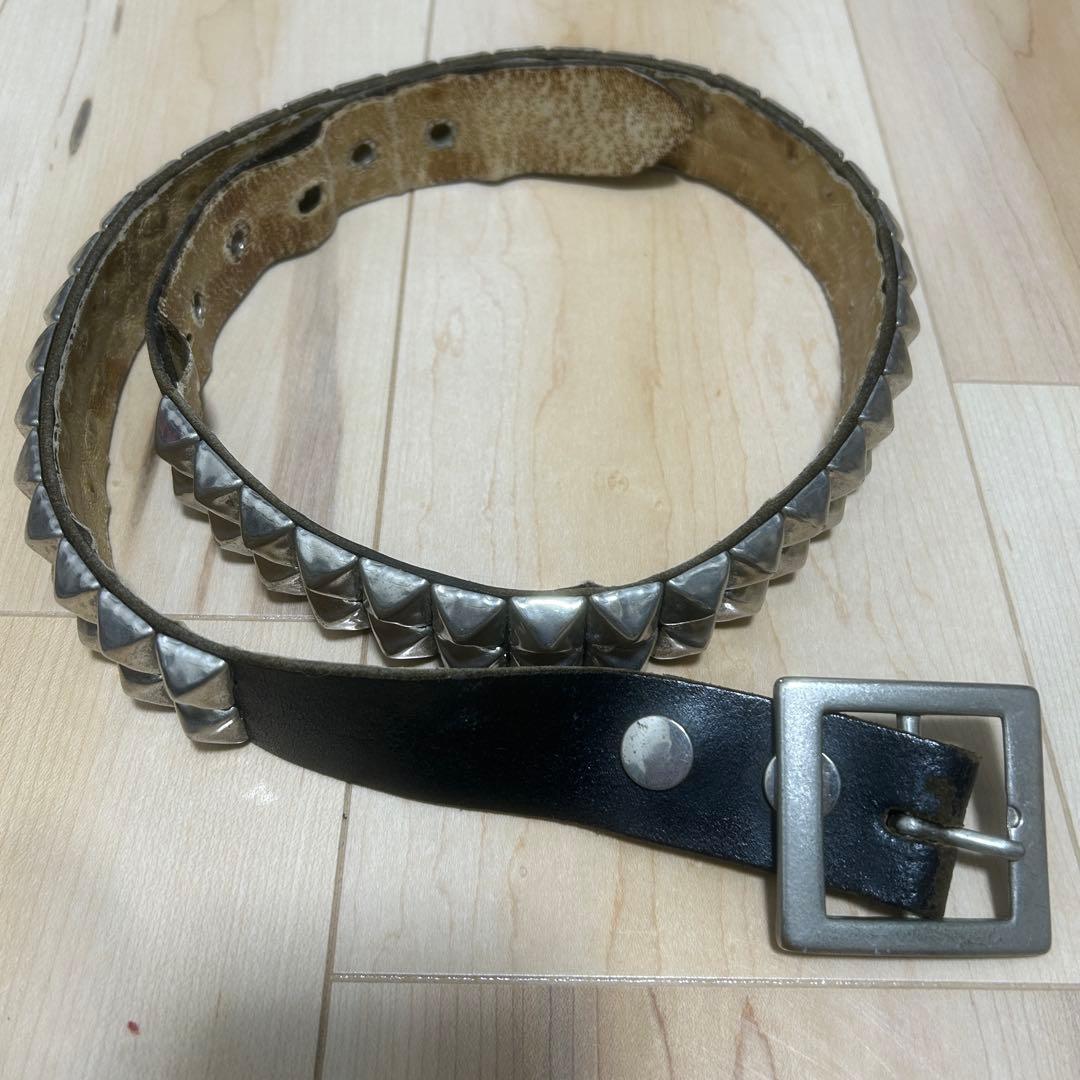 イングランド製 WENDY’S ウェンディーズ 2連ピラ角 スタッズベルト