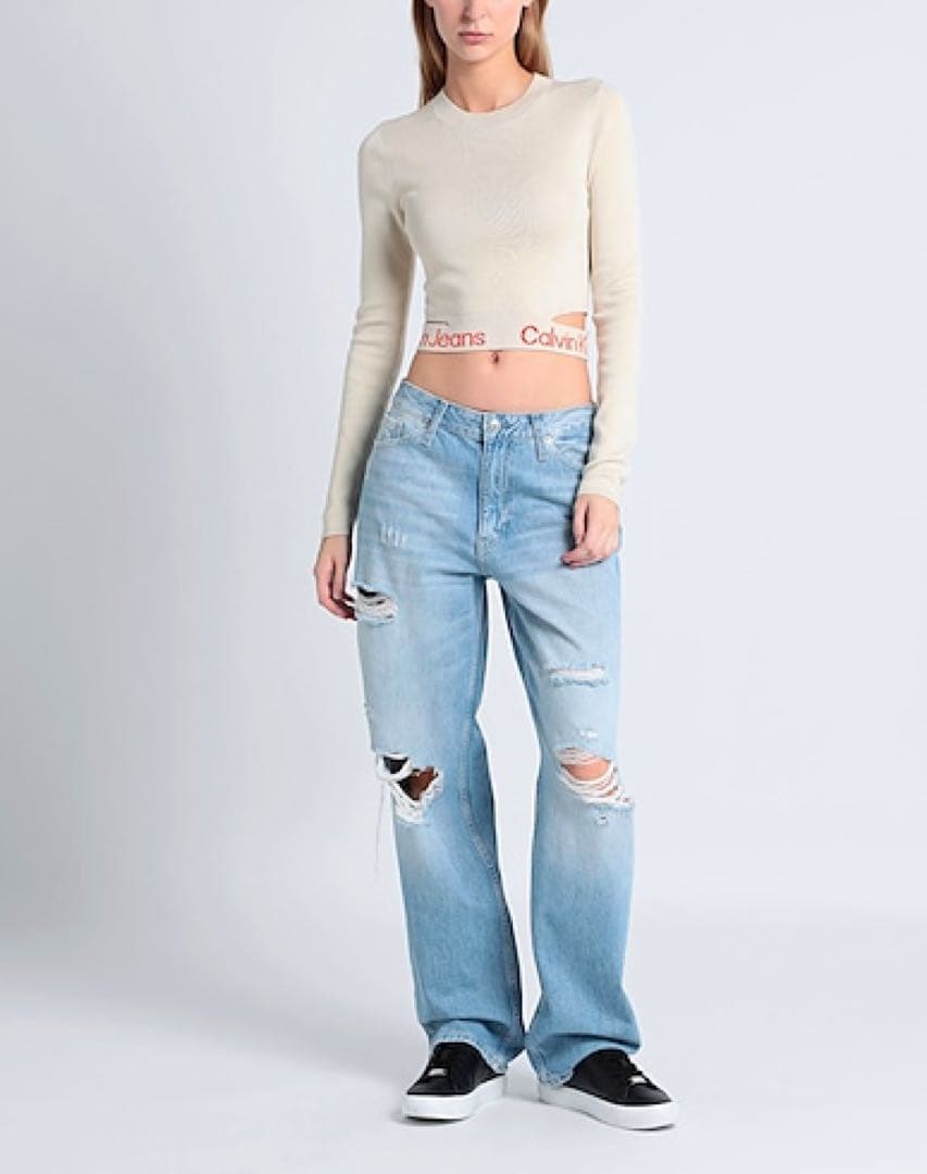   Jeans クロップドニット