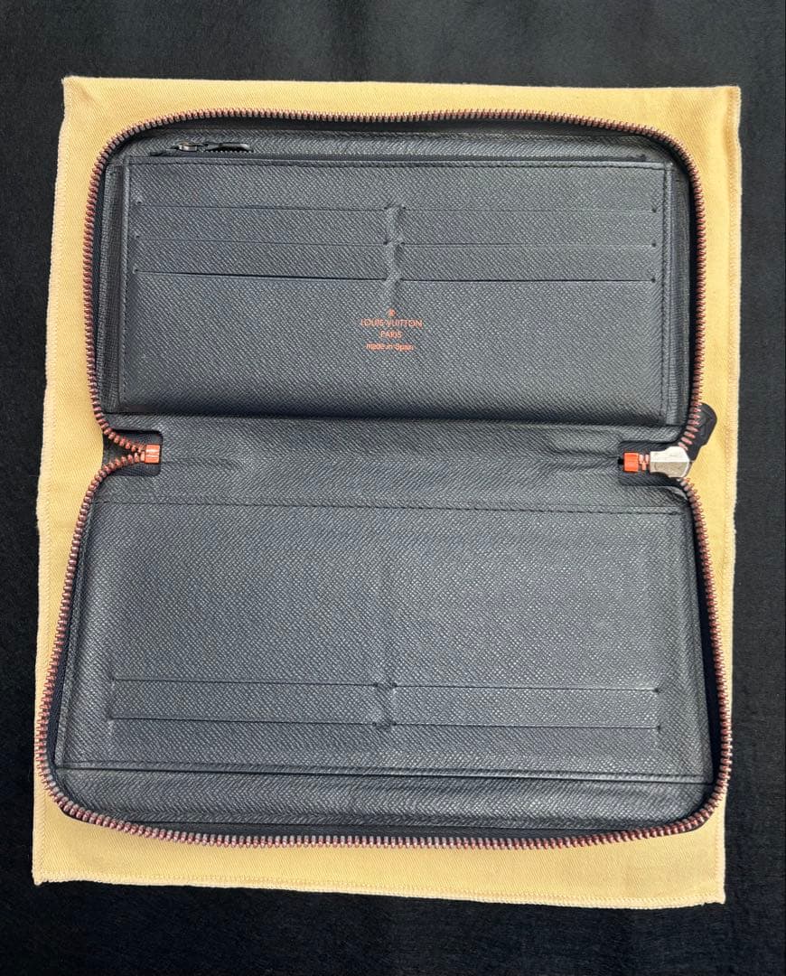 LOUIS VUITTON 長財布 ネイビー ピンク