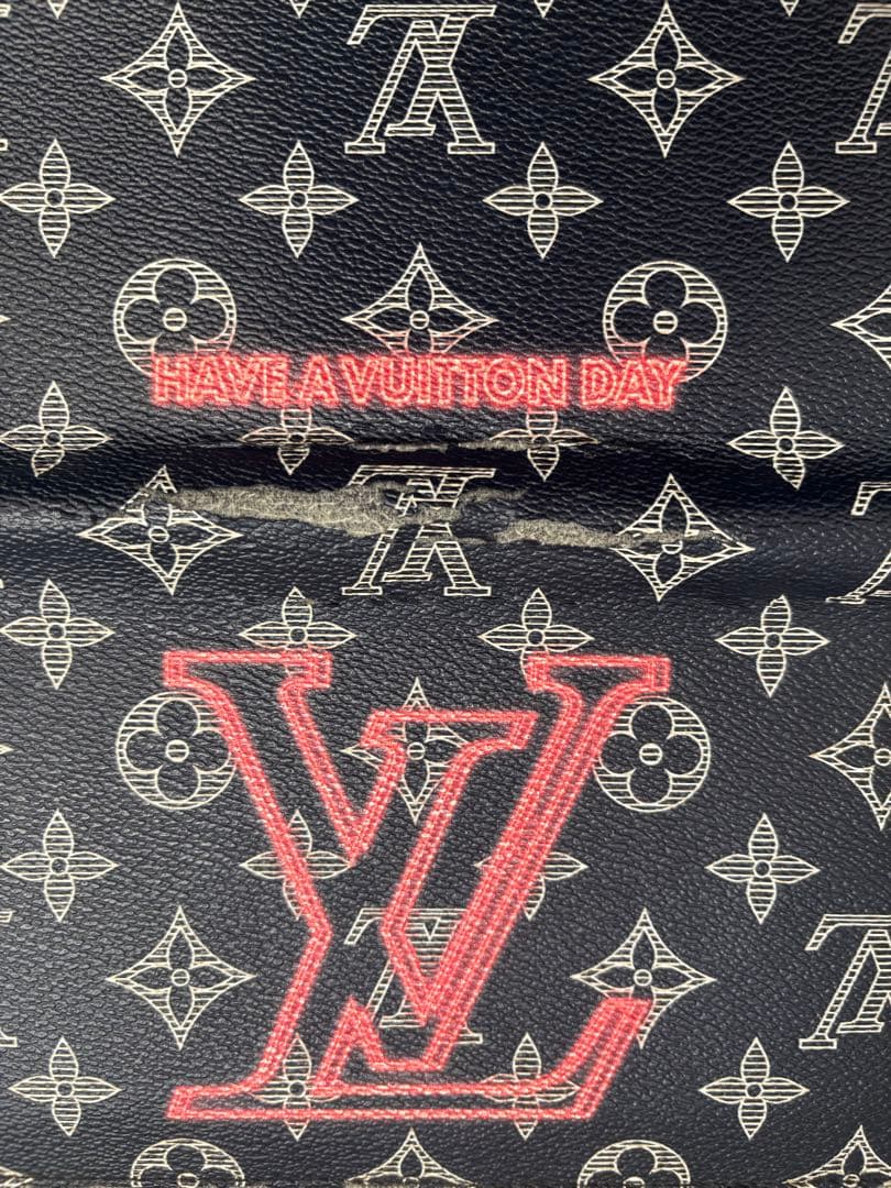 LOUIS VUITTON 長財布 ネイビー ピンク