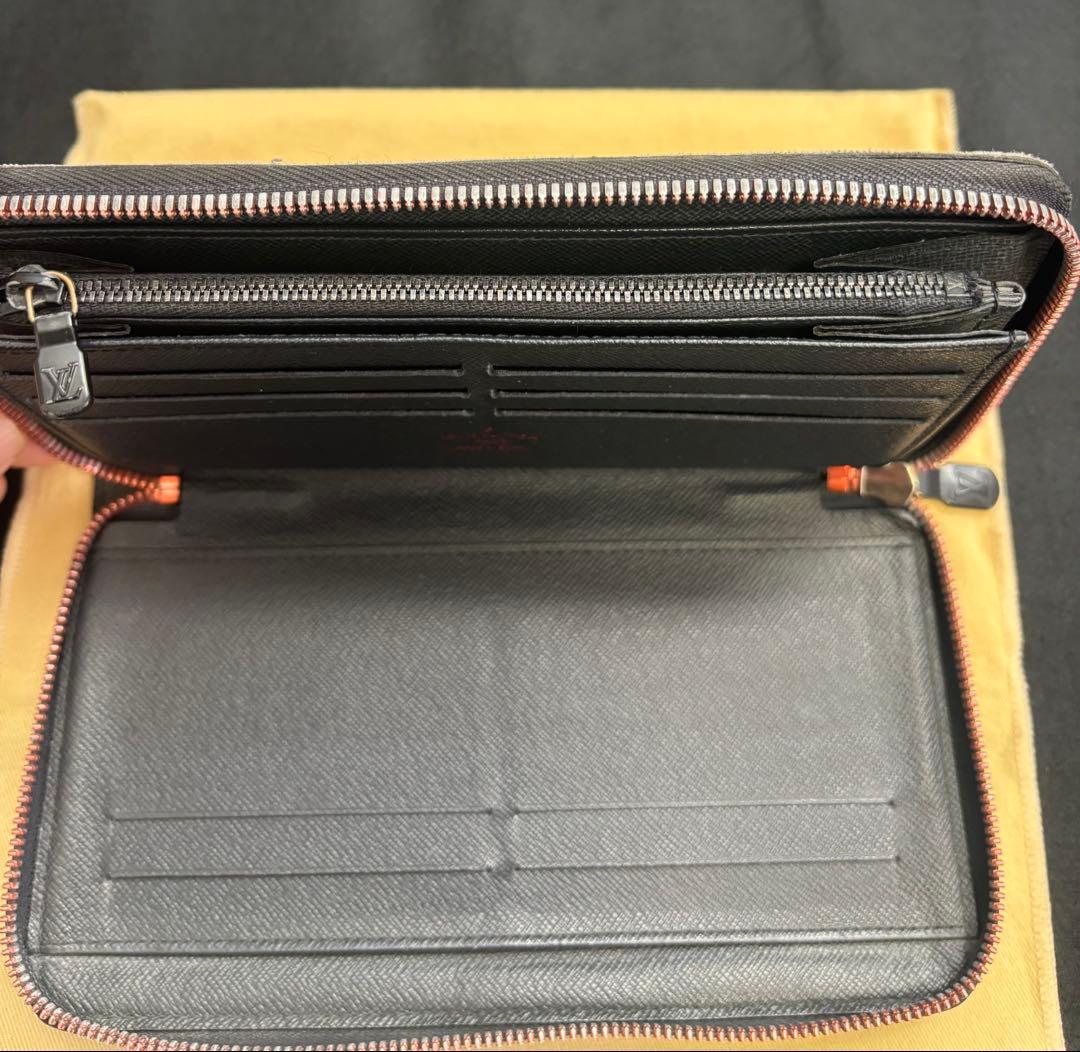 LOUIS VUITTON 長財布 ネイビー ピンク