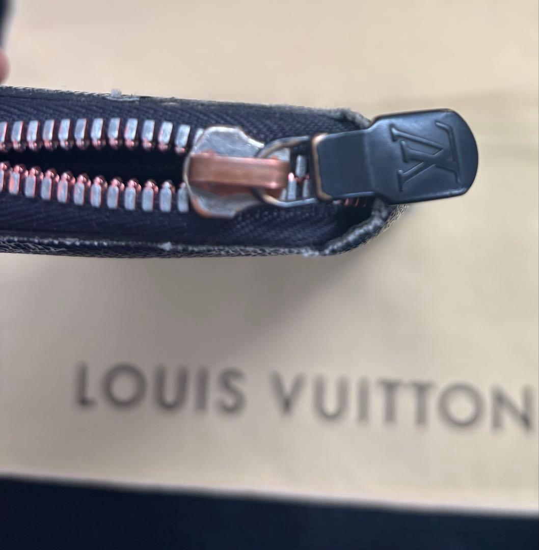 LOUIS VUITTON 長財布 ネイビー ピンク