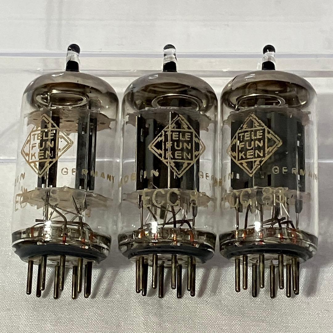 希少 Telefunken ECC83 スムースプレート ダイヤ 同一3本セット