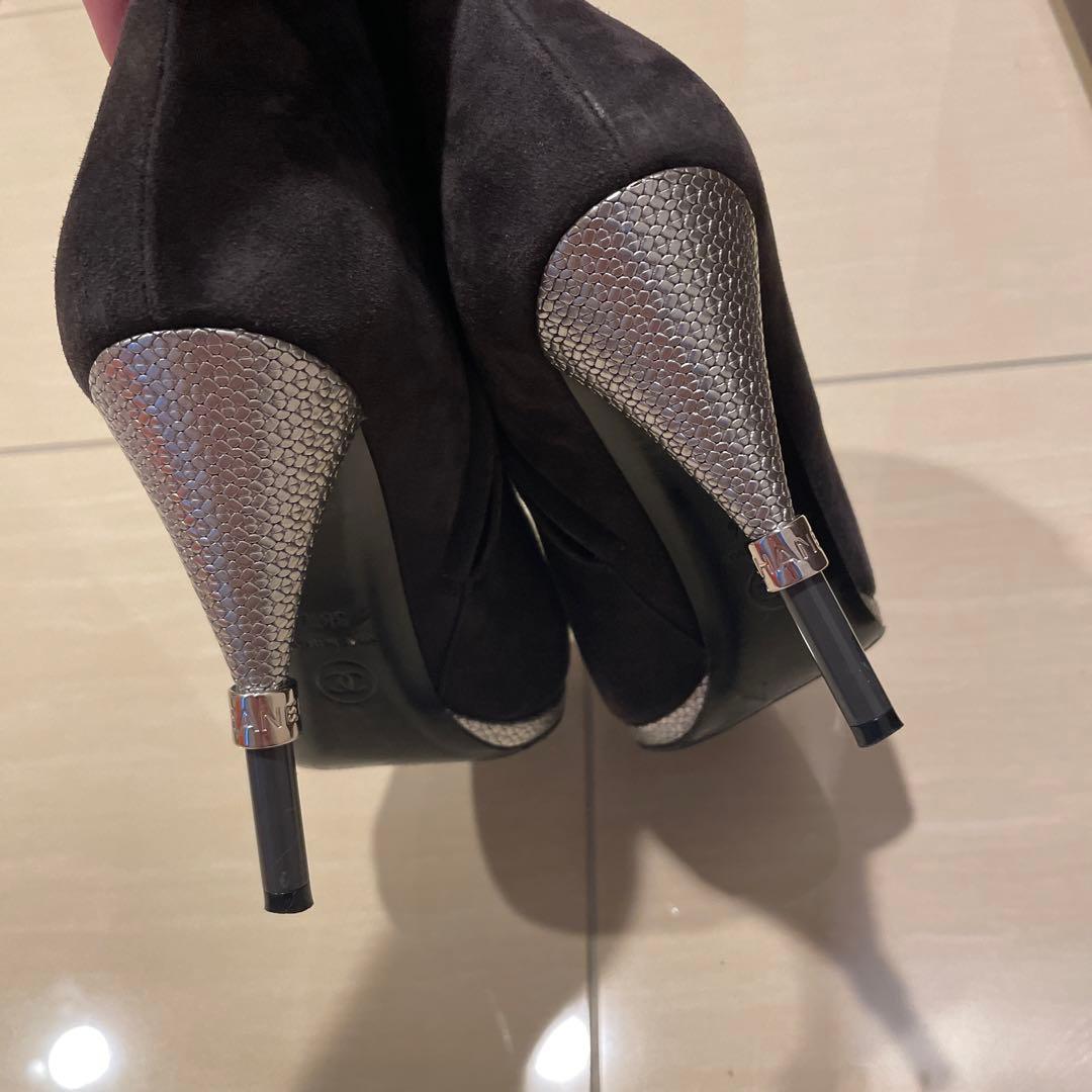ちゃんみー　シャネル　CHANEL ショートブーツ　38.5