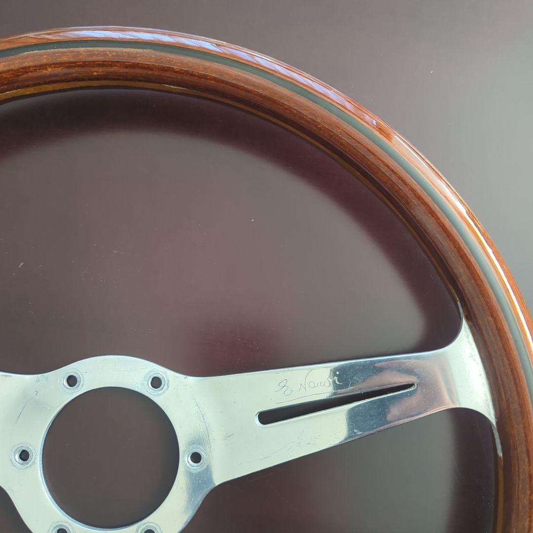 オマケ付き❗️当時物　ナルディ クラシック ウッド ステアリング　36cm