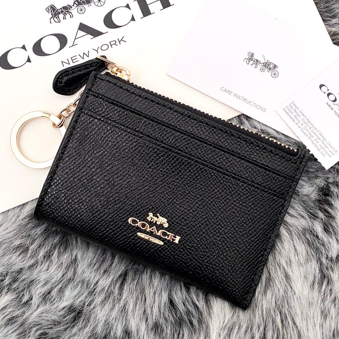 新品☆COACH(コーチ)メンズ　ブラック レザー ケース
