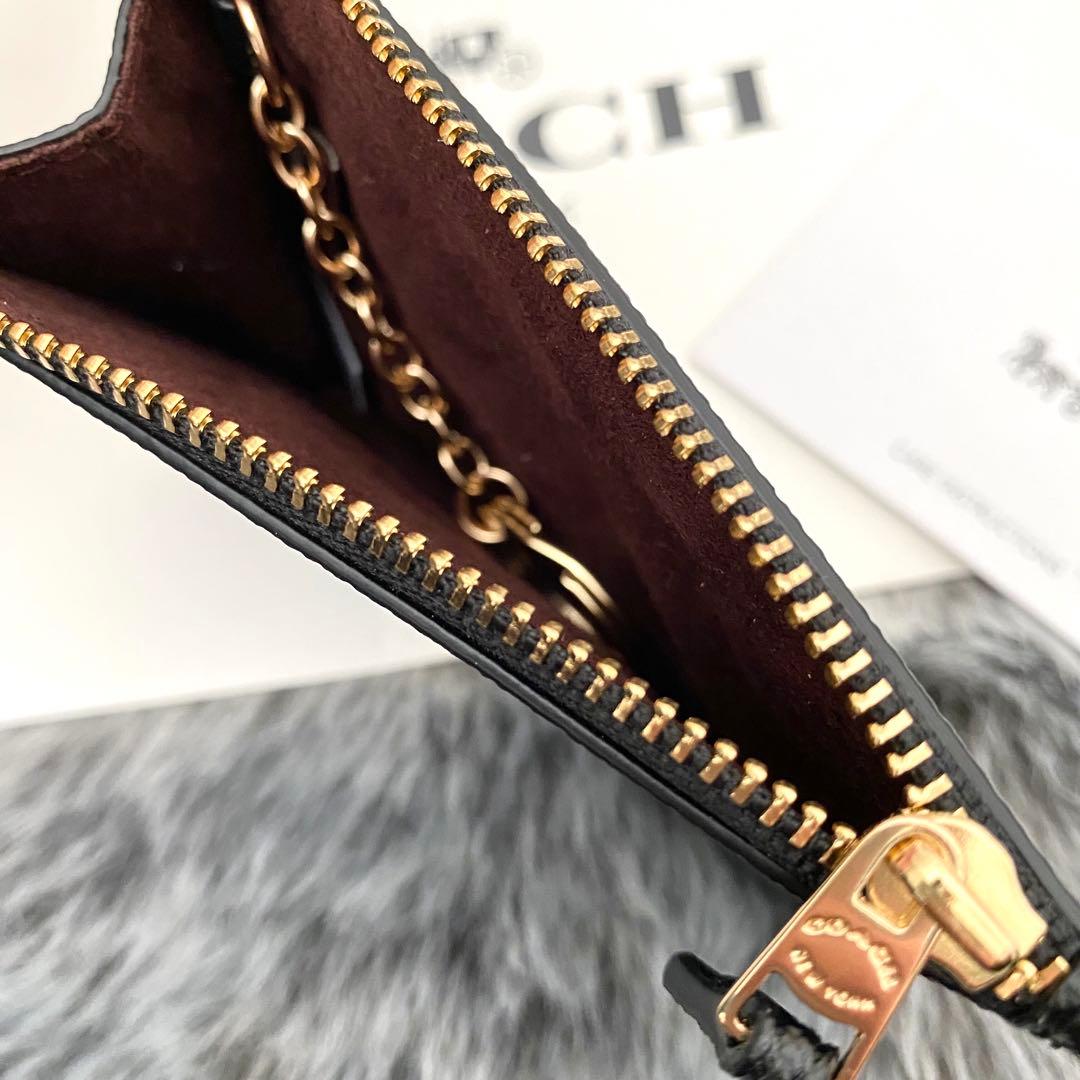 新品☆COACH(コーチ)メンズ　ブラック レザー ケース