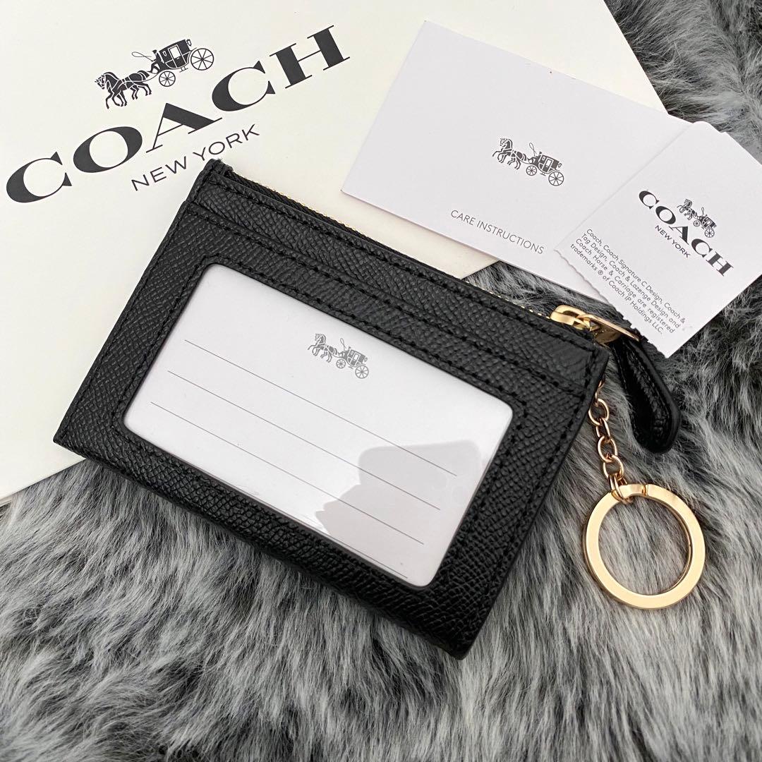 新品☆COACH(コーチ)メンズ　ブラック レザー ケース