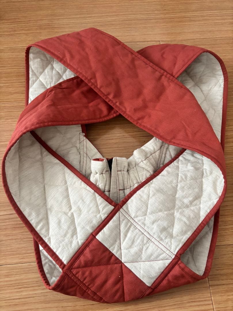 2,3度使用のみ♡エアリコ抱っこ紐 プレミアム　レンガ サイズ1よだれパッド付き