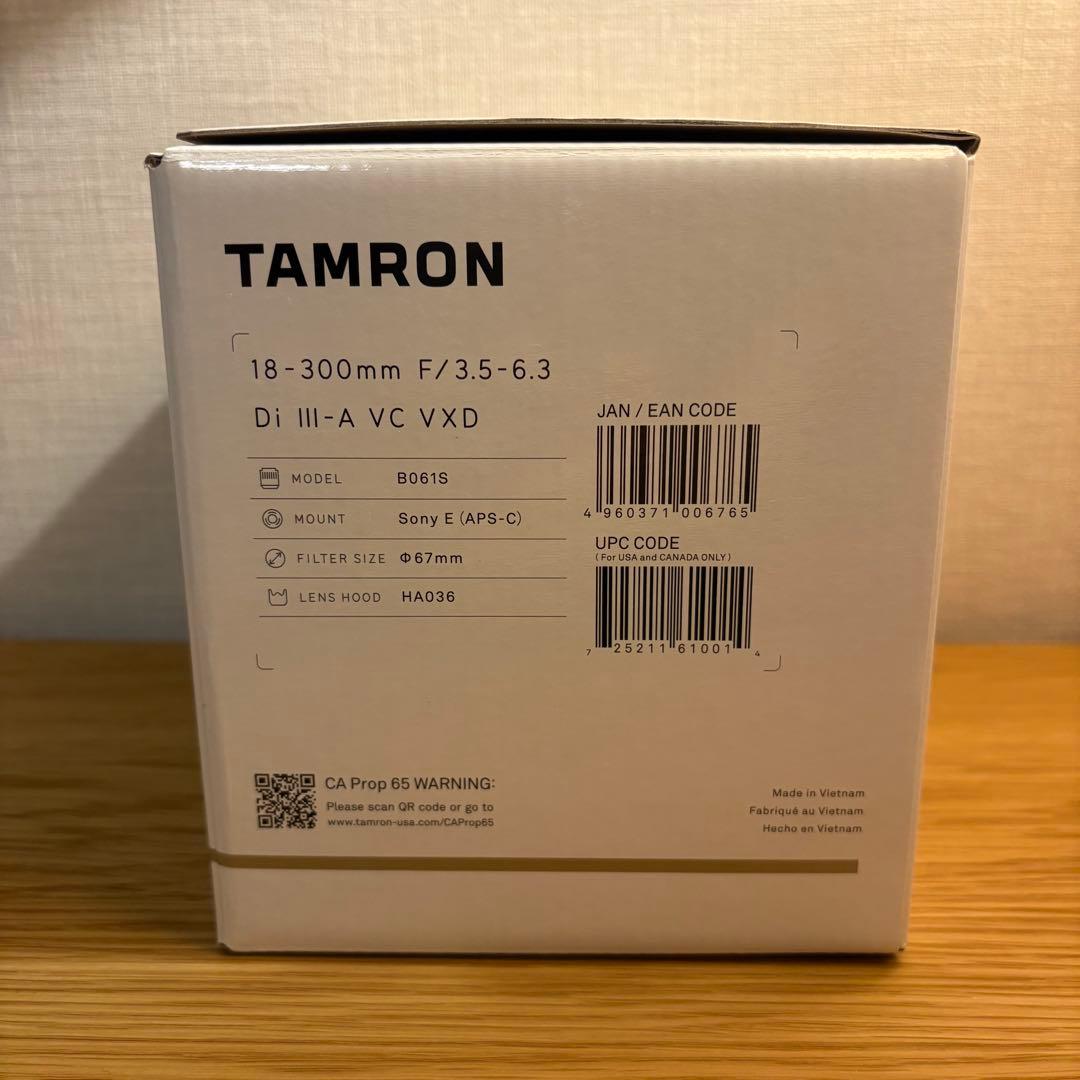 【新品未使用品】TAMRON18-300mm F3.5-6.3ソニーE
