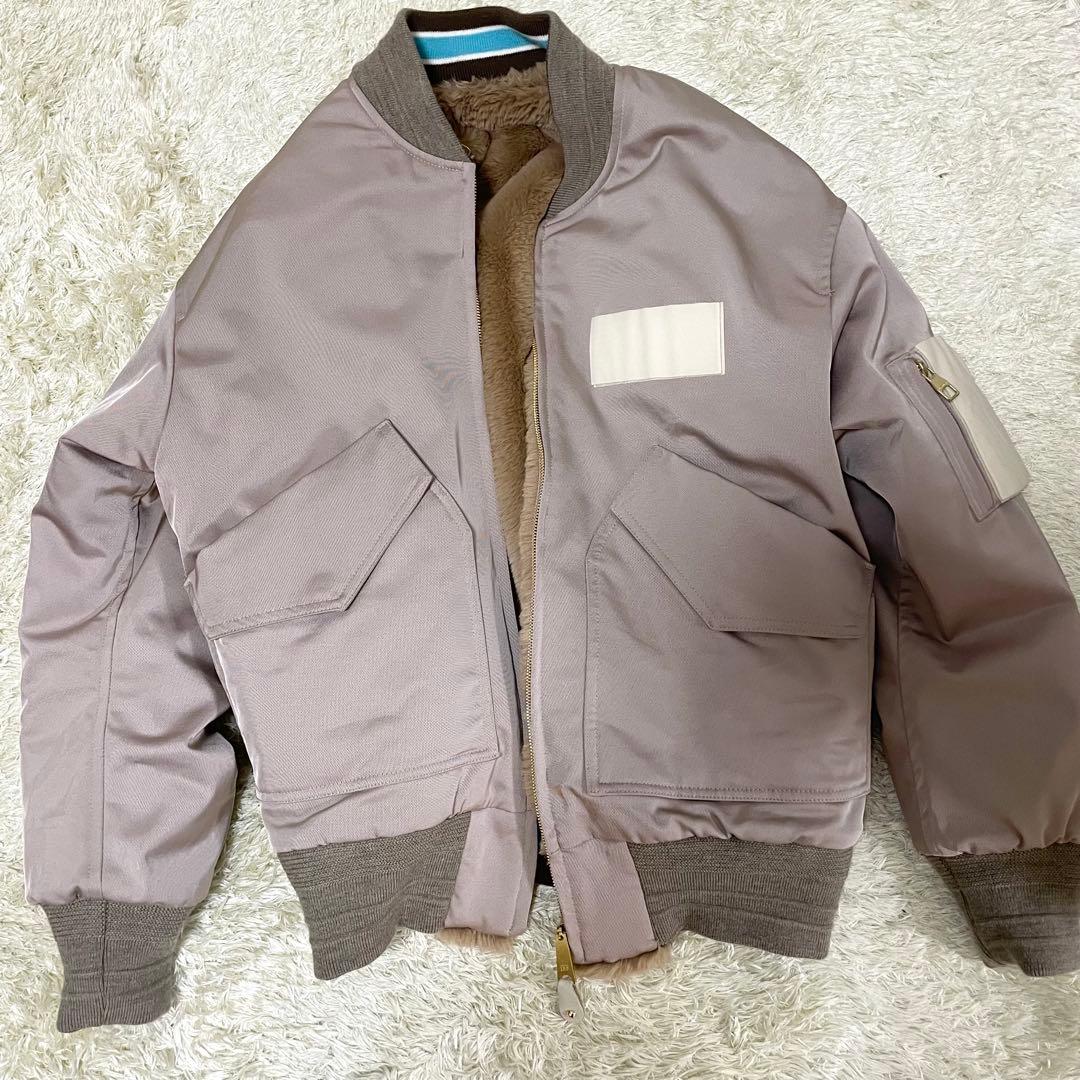 A(LeFRUDE)E アルフルード　リバーシブル　極暖　MA-1 ブルゾン