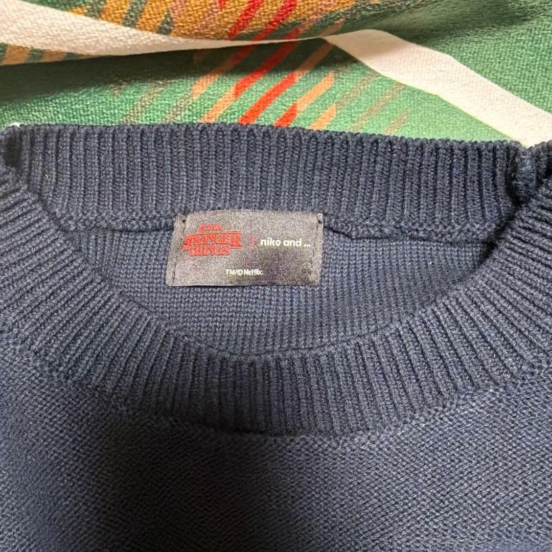stranger things nikoand コラボ ニット
