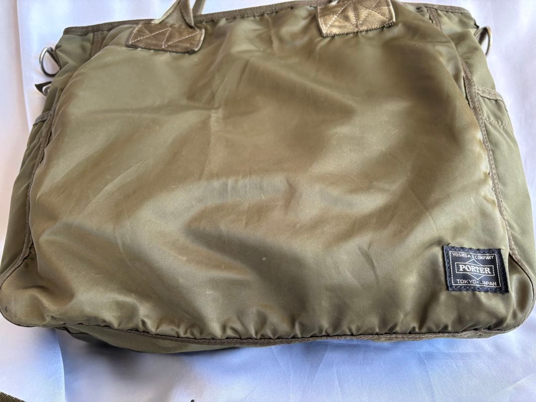 吉田カバン　PORTER　ポーター　フレーム　トートバッグ オリーブ色 2way