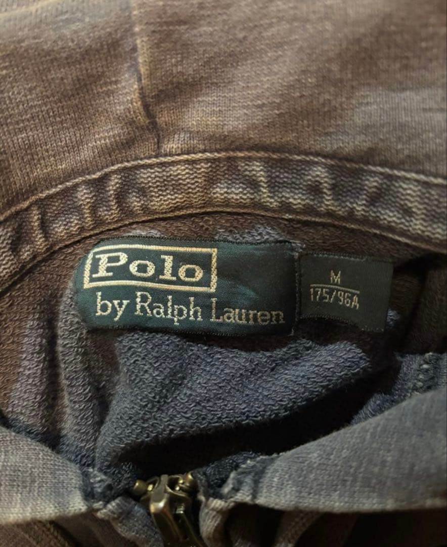 Polo by Ralph Lauren ネイビー 90sジップパーカー M短丈