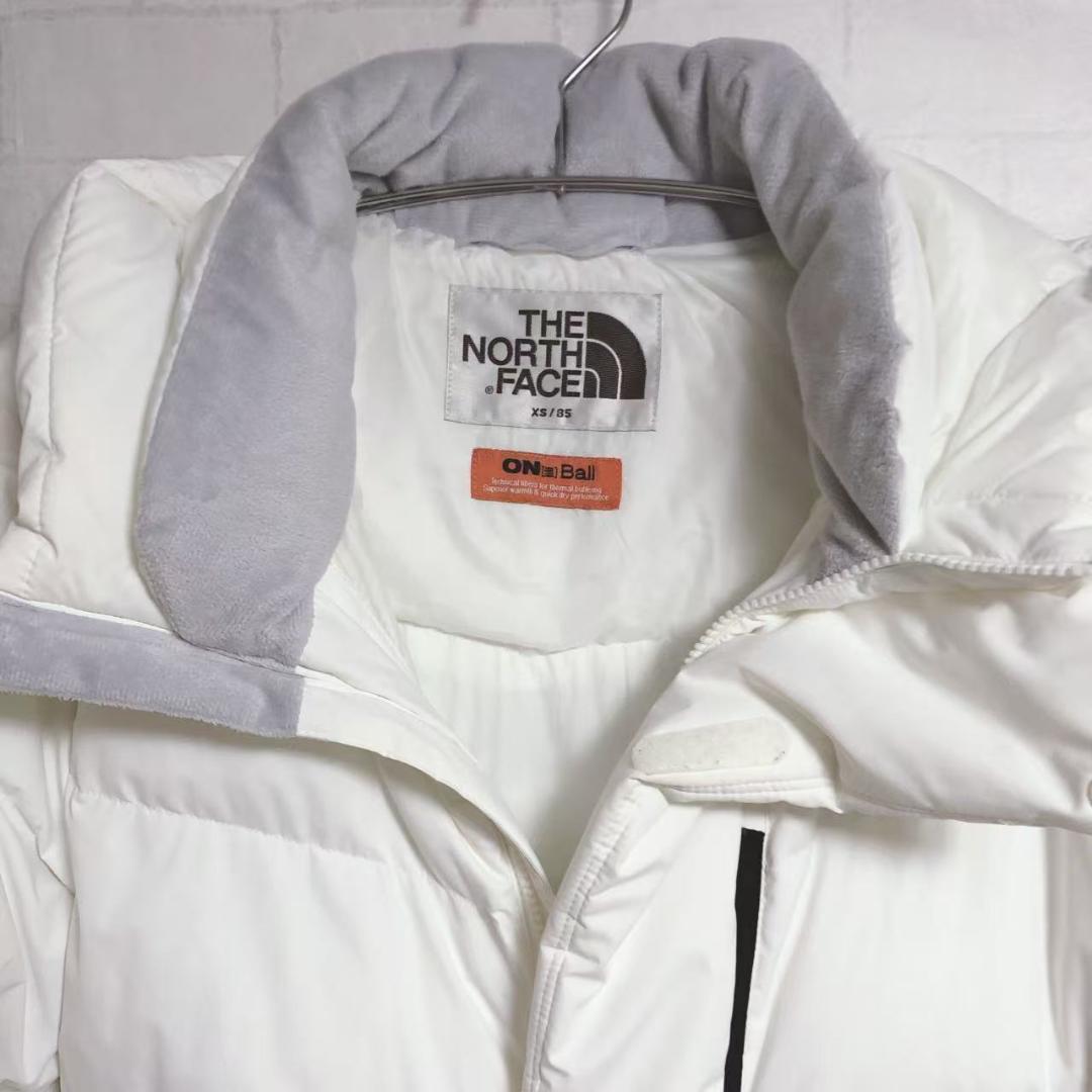 韓国限定 ノースフェイス ロングダウンコート XS 白 S-2