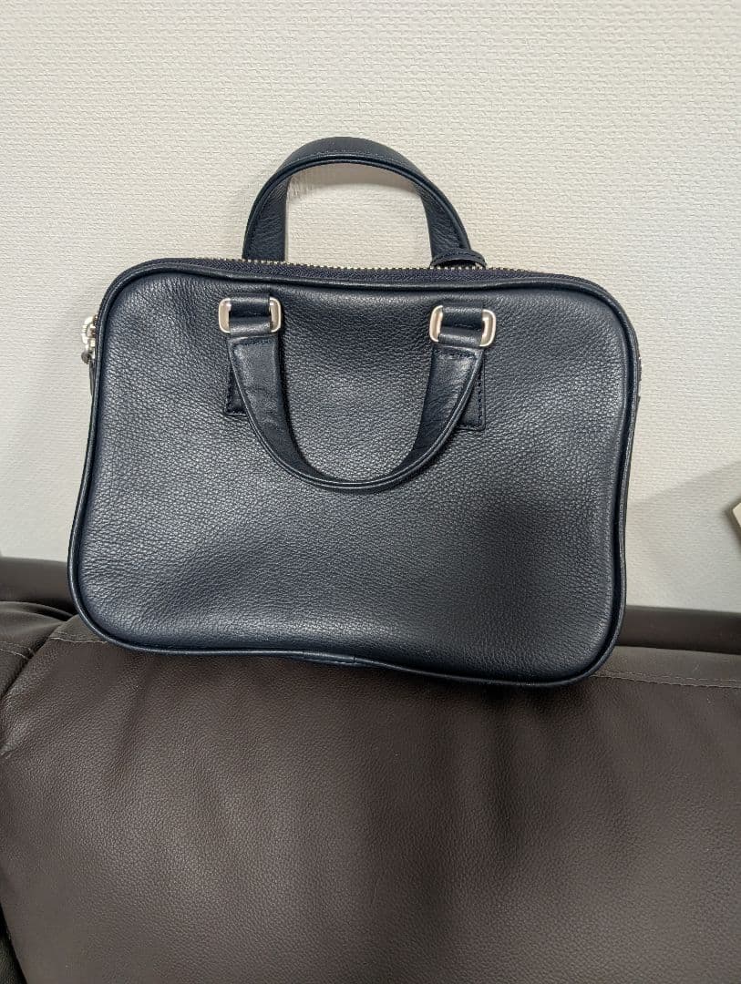 【極美品】aniary 濃紺レザー ミニバッグ
